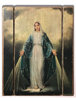 Our Lady of Grace Wood Plaque 15" x 11"