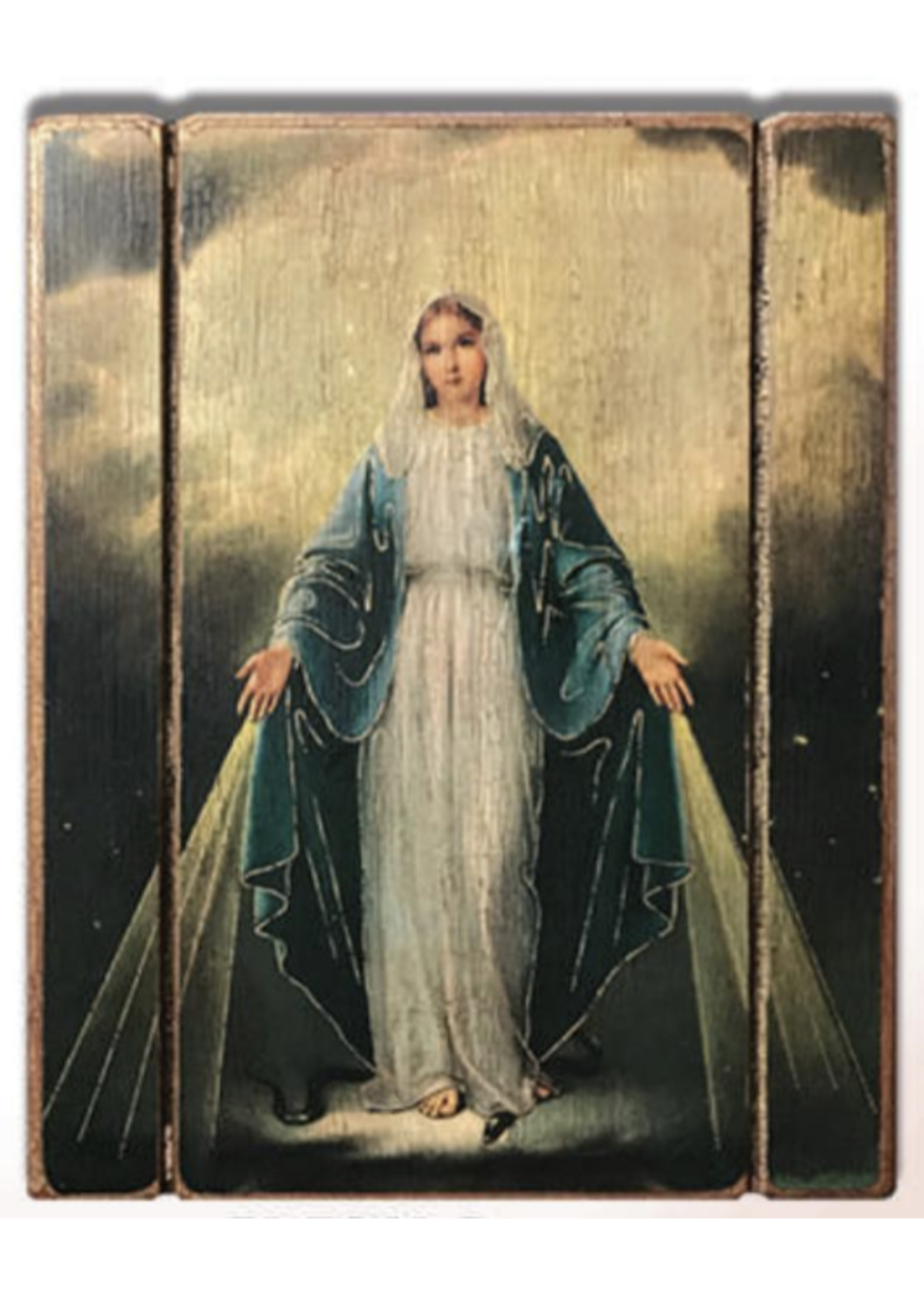 Our Lady of Grace Wood Plaque 15" x 11"