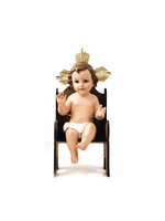 Baby Jesus with removable halo & chair 12"