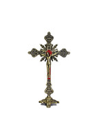 Bronze Standing Crucifix 9"