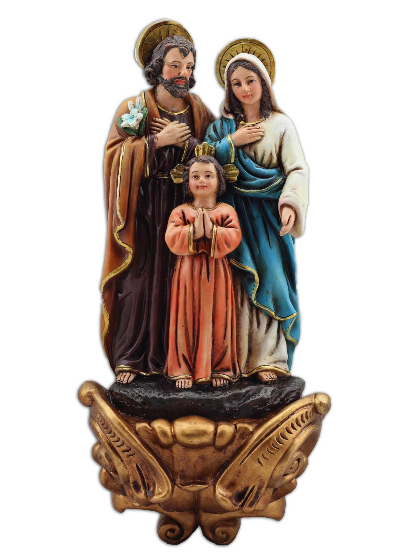 Holy Family Wall Mountable Statue 8"