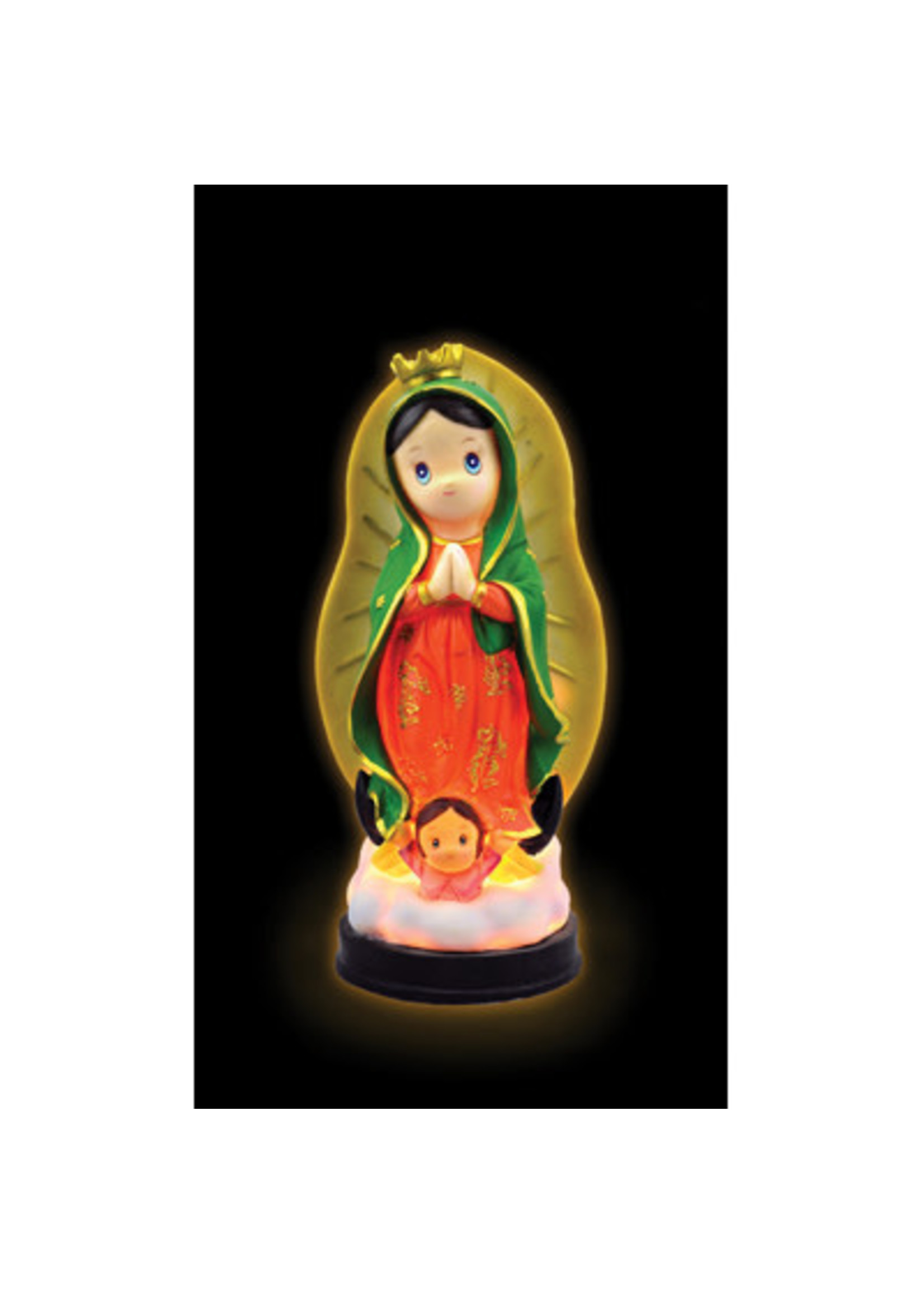 Guadalupe Nightlight Statue 12"