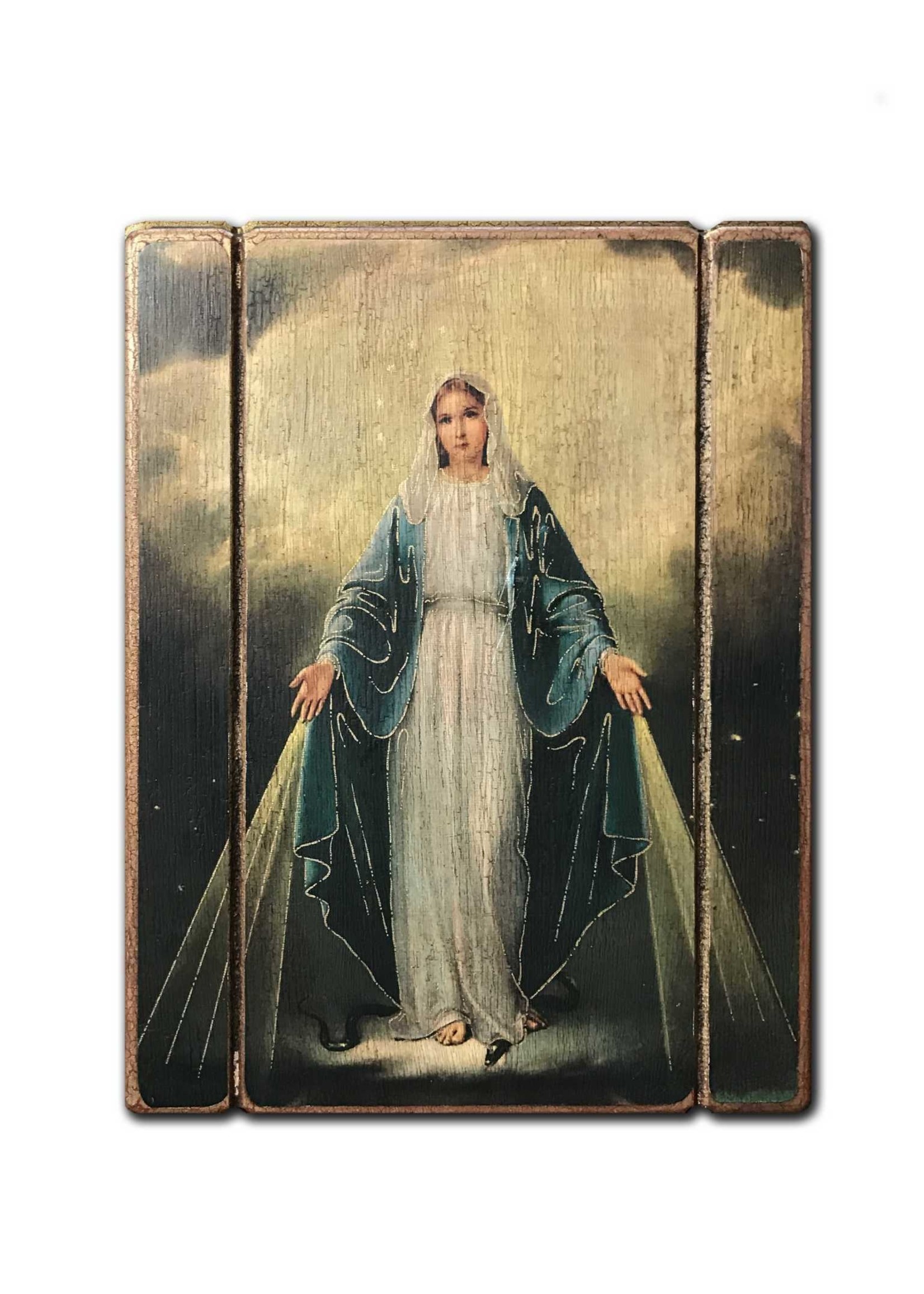 Our Lady of Grace Wood Plaque 15" x 11"