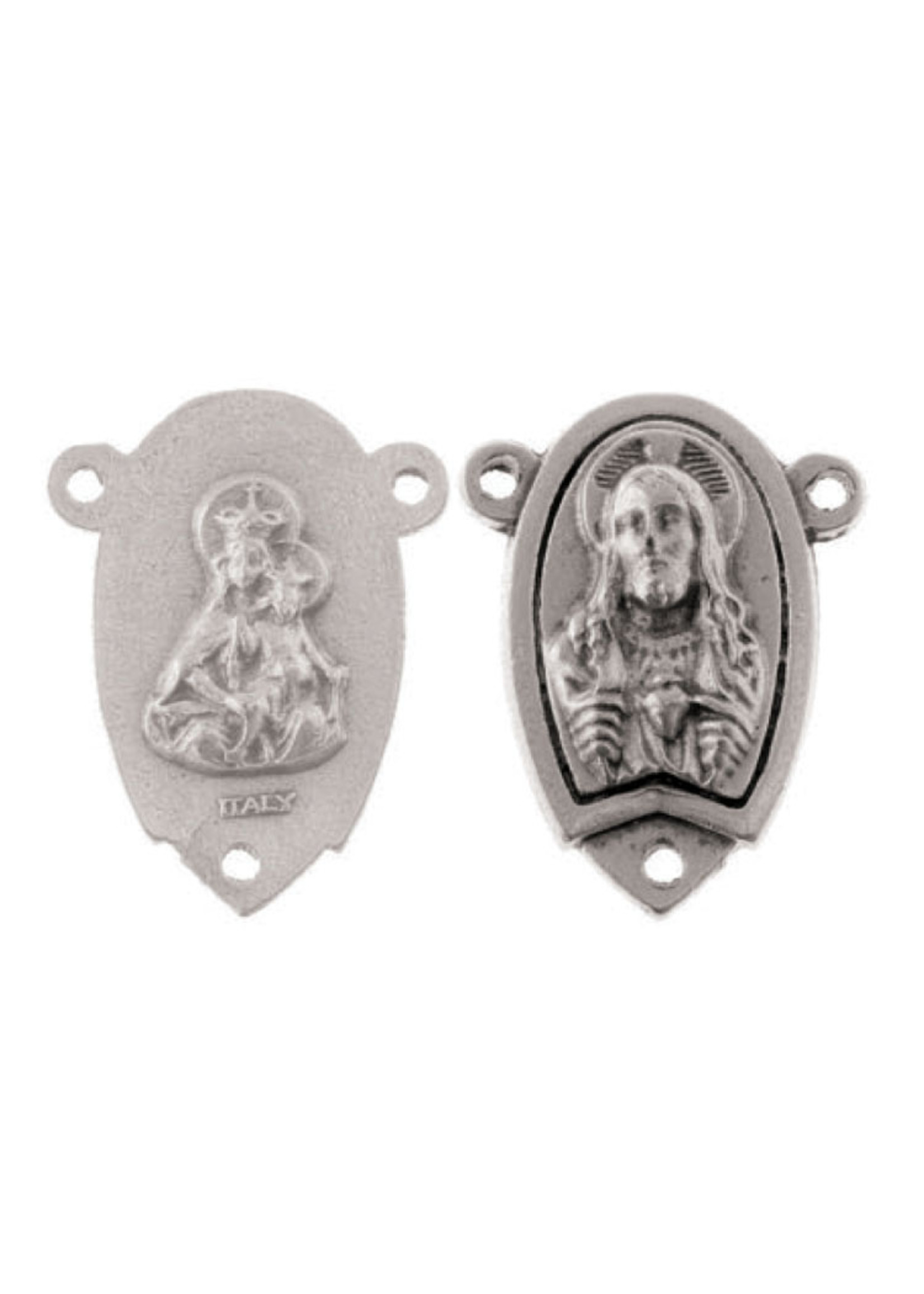 Scapular Medal Rosary Center - 2.2 cm