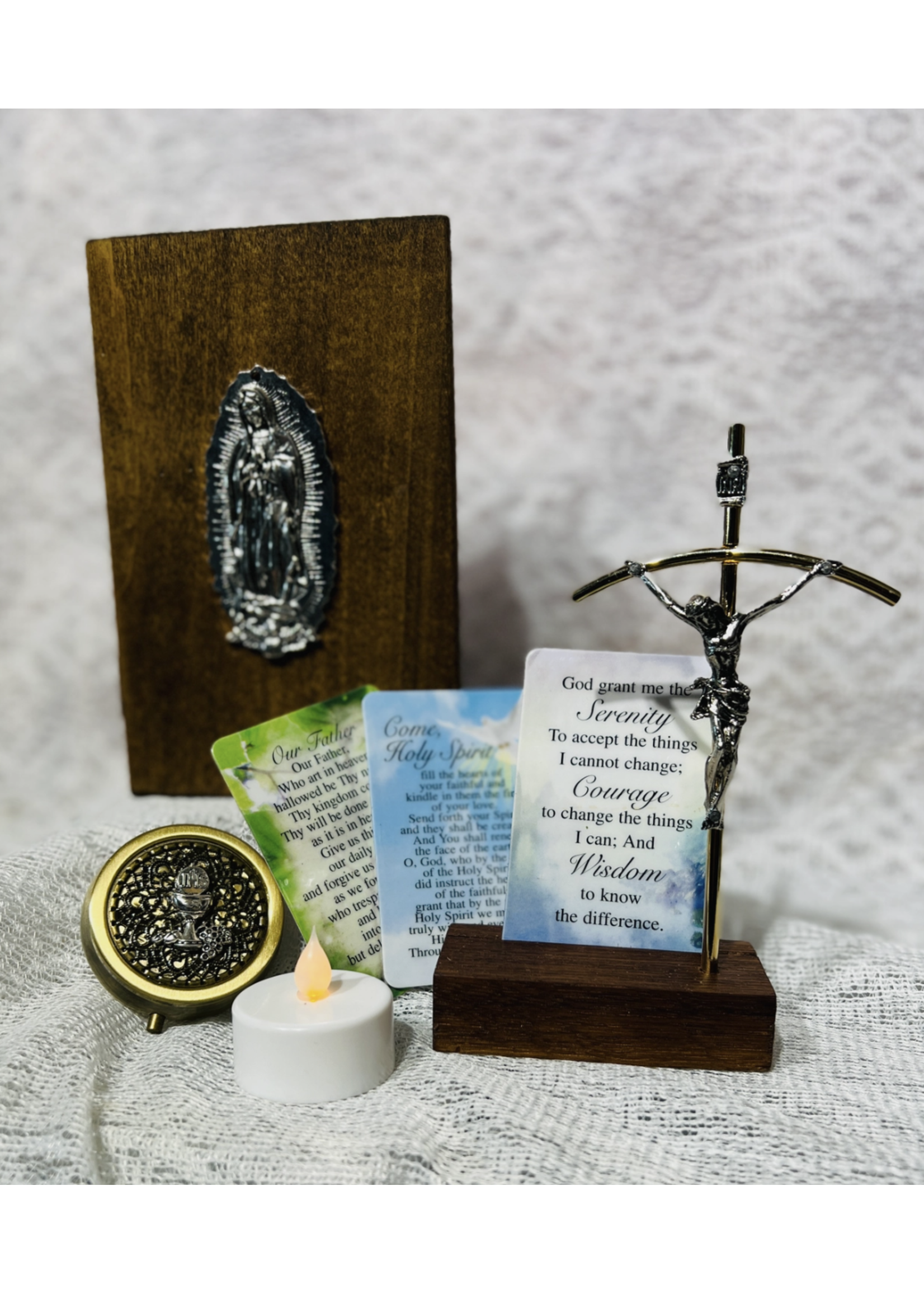 Portable Altar Kit for the Sick & Homebound  - Virgin Guadalupe