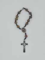 Rose Scented Guadalupe/St Benedict 1 Decade Auto Rosary