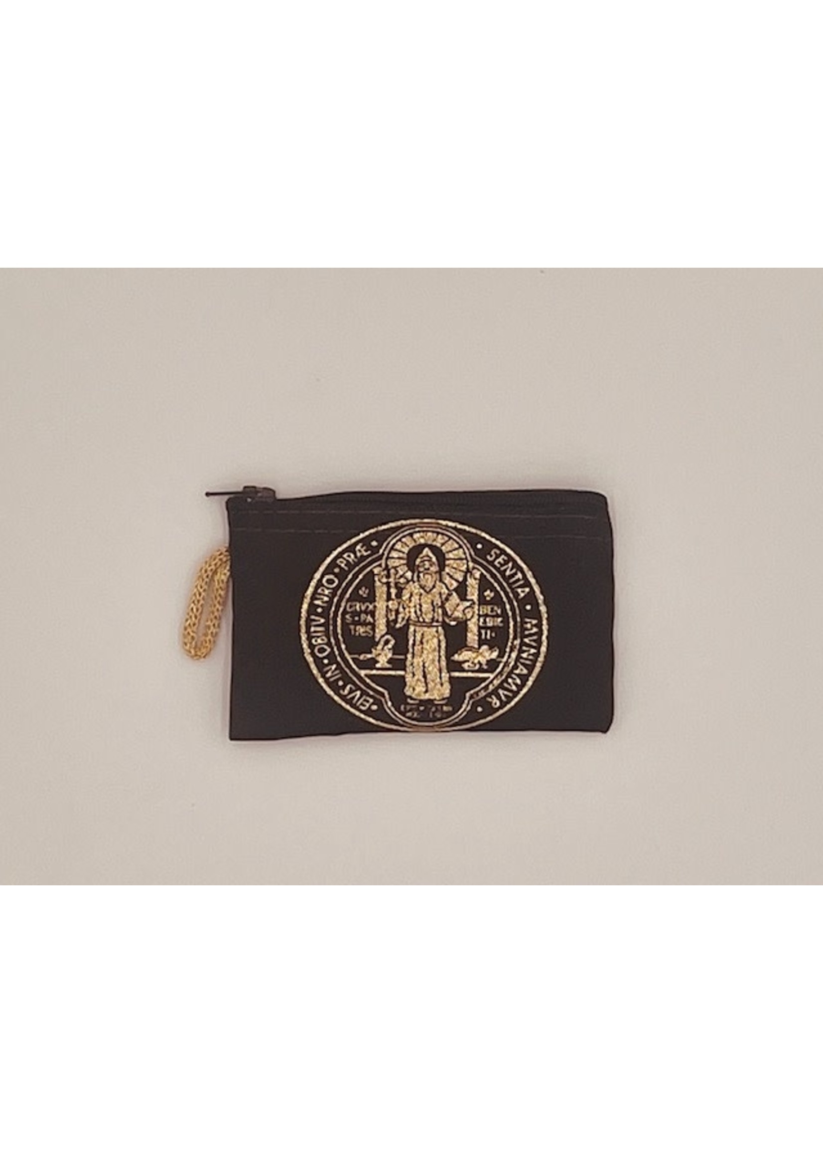 Saint Benedict Medal Rosary Pouch
