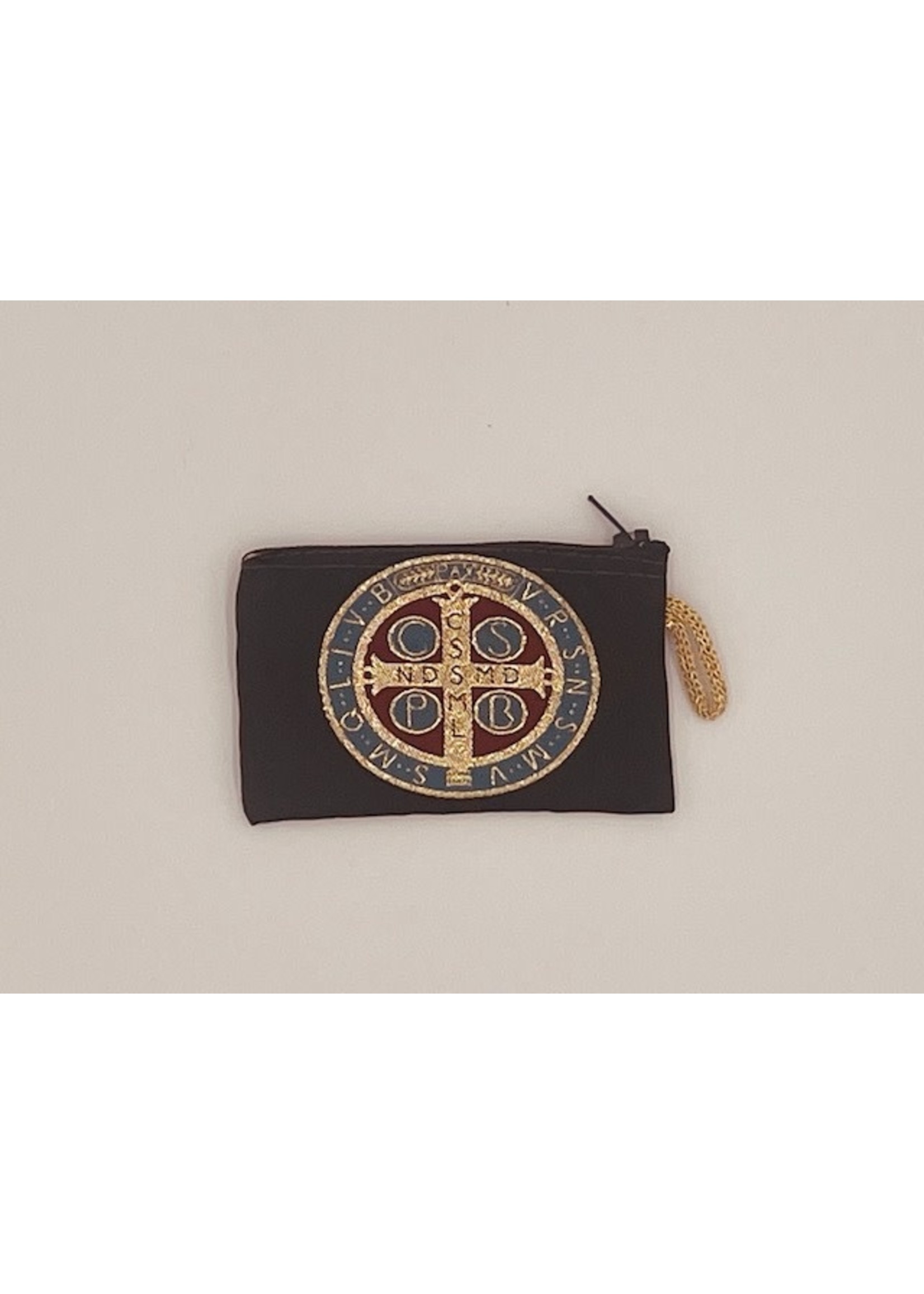 Saint Benedict Medal Rosary Pouch