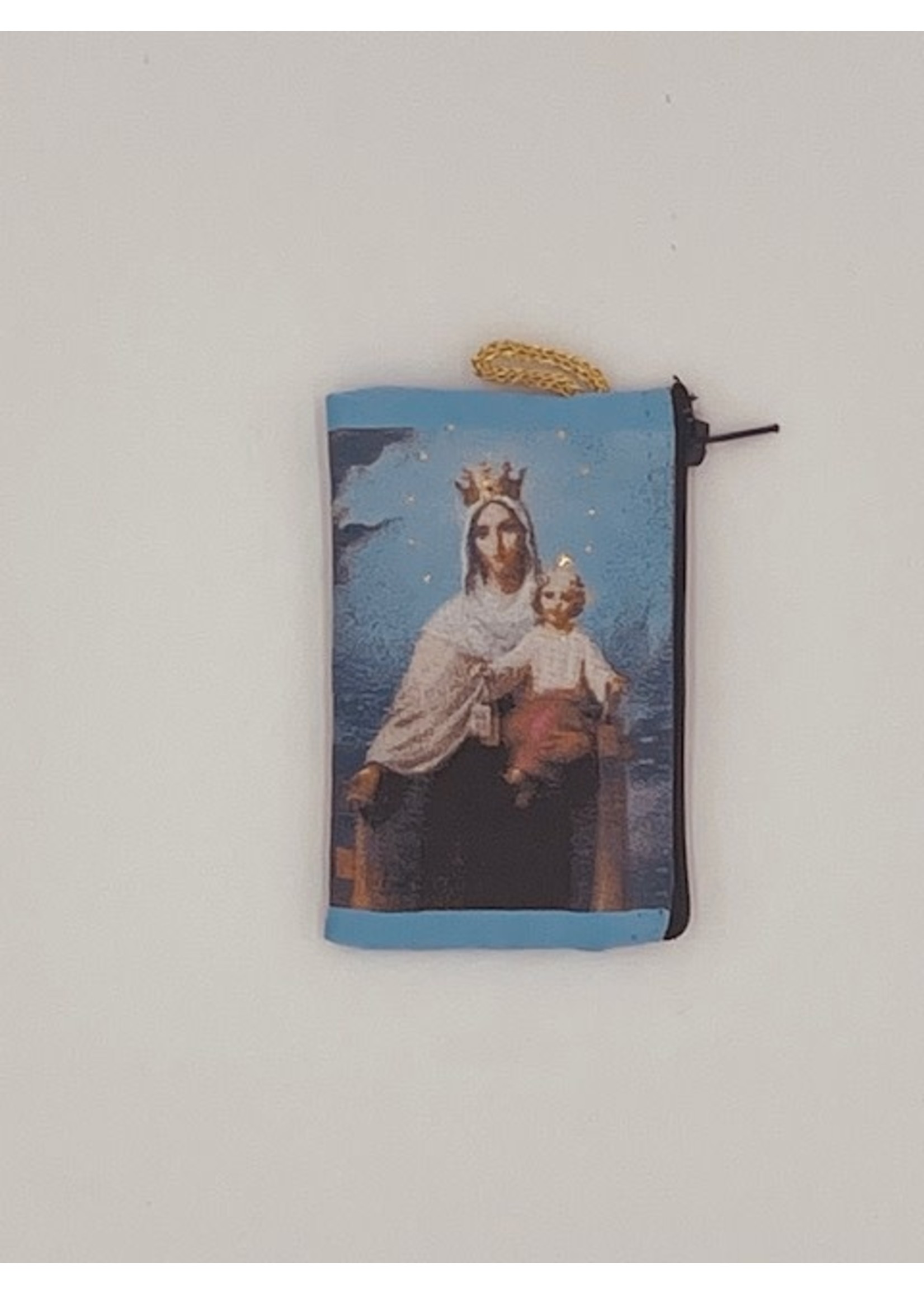Our Lady of Mount Carmel Rosary Pouch