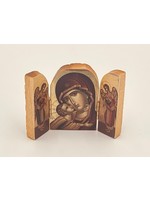 Mother & Child with Angels mini triptych