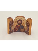 Christ the Teacher with Angels mini triptych