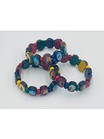 Brazilian kid sized multi color santos wood bracelet