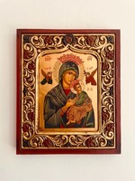 Our Lady of Perpetual Help hand painted serigraph