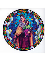 Our Lady of Mt Carmel Static Sticker / Window Cling