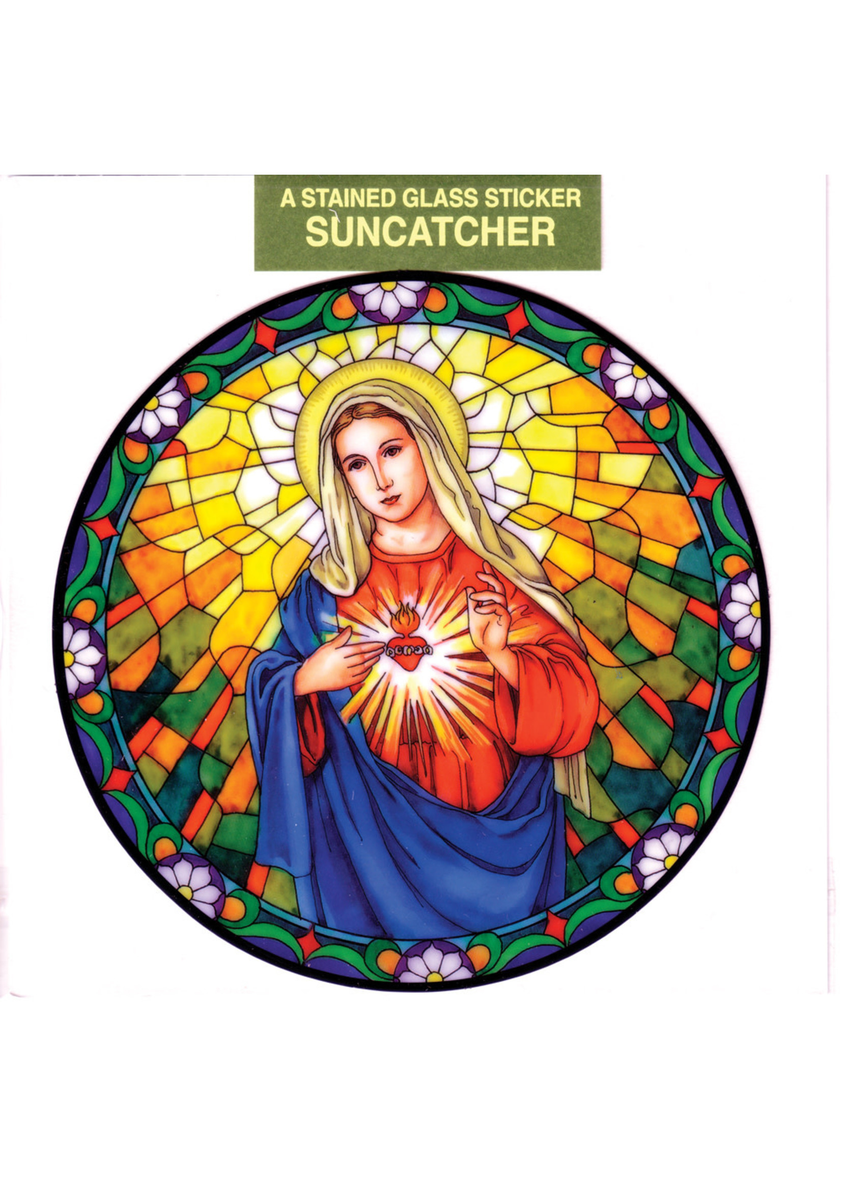 Immaculate Heart of Mary Static Sticker / Window Cling