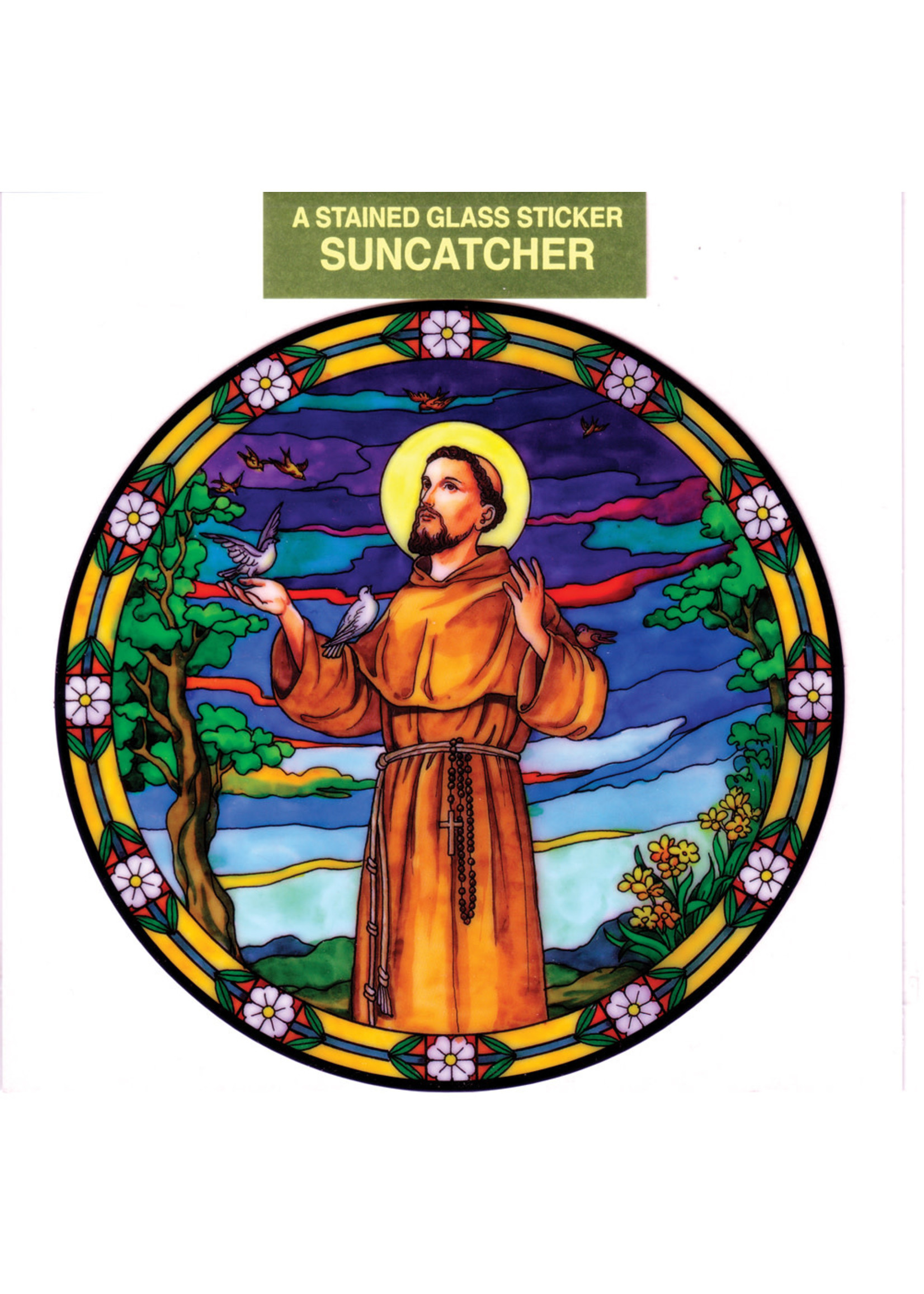 Saint Francis Static Sticker / Window Cling