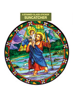 Saint Christopher Static Sticker / Window Cling