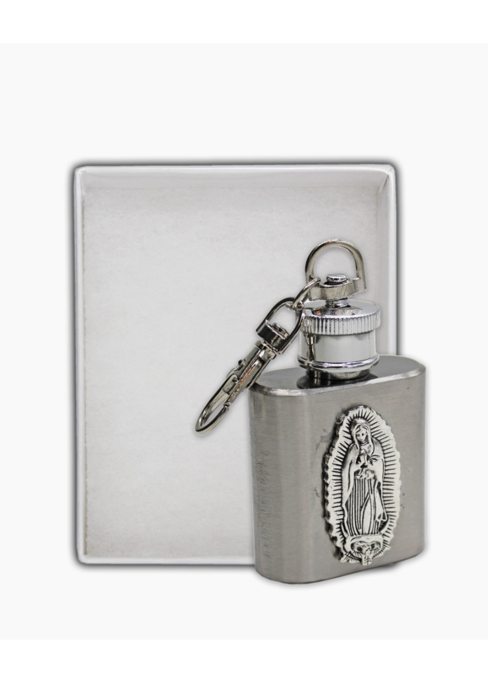 Our Lady of Guadalupe Holy Water Flask 1oz