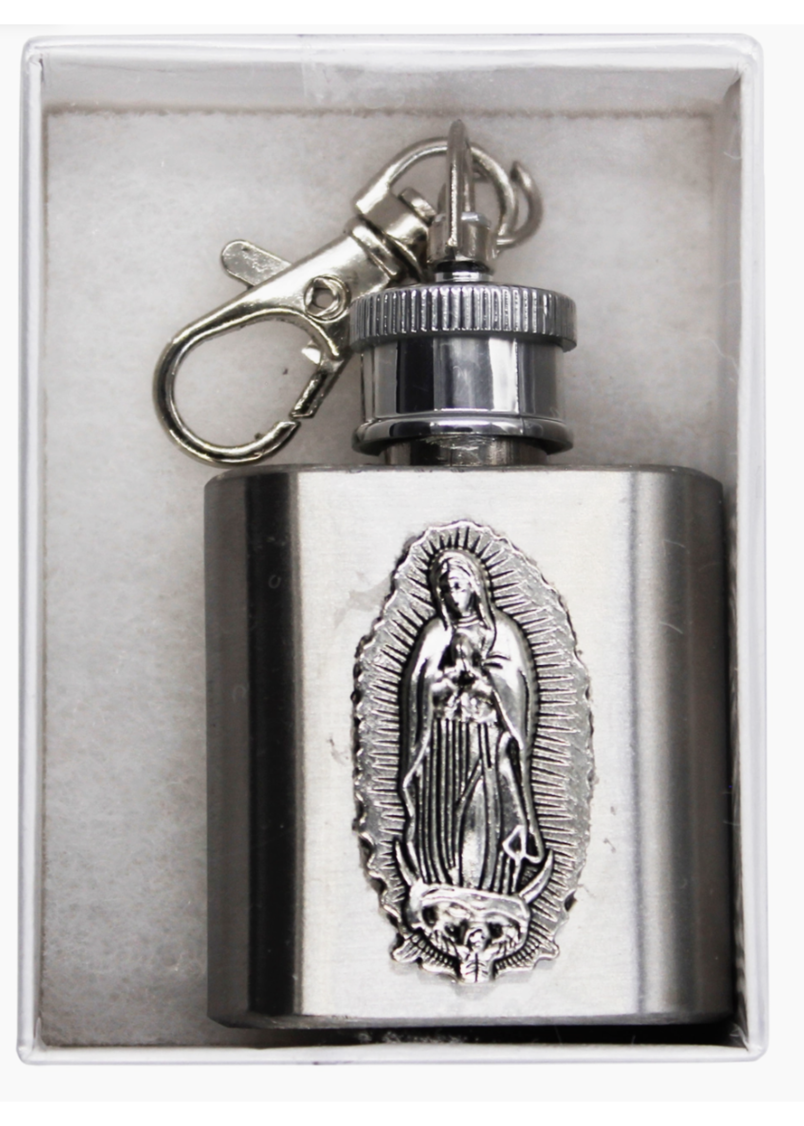 Our Lady of Guadalupe Holy Water Flask 1oz