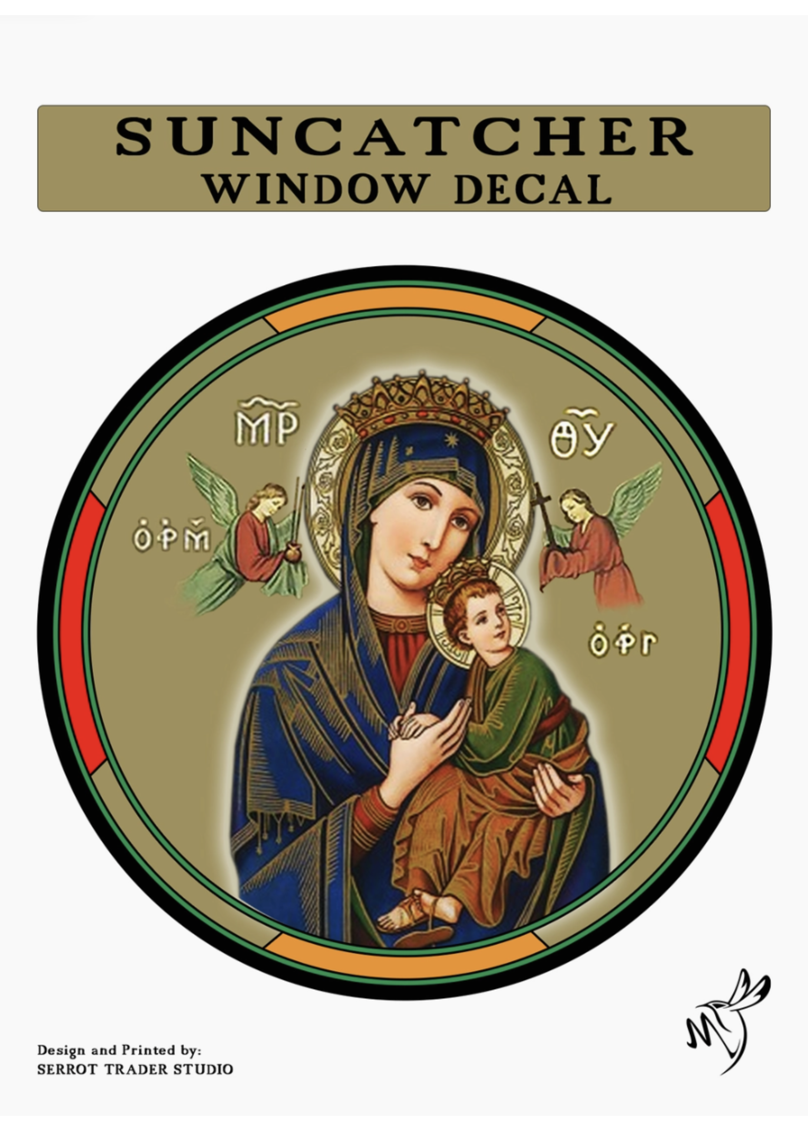 Our Lady of Perpetual Help Suncatcher Window Decal