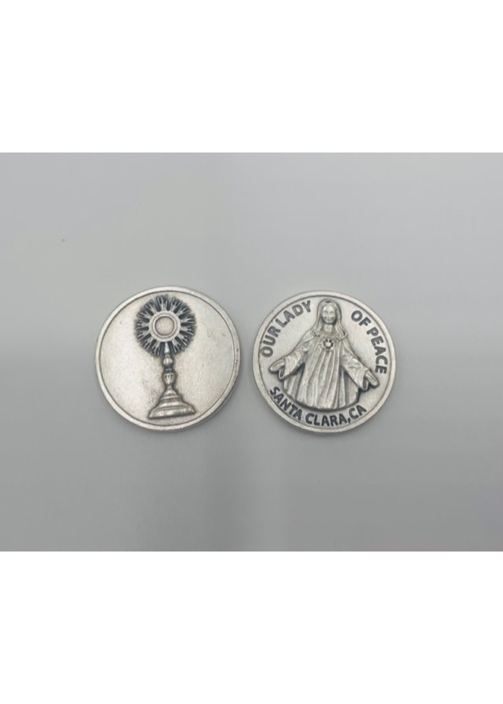 Our Lady of Peace Coin with Monstrance