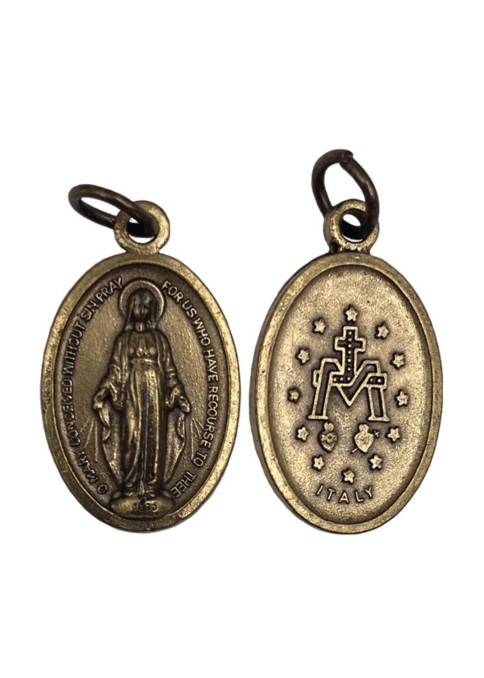 Miraculous Medal Oxidized 1.5 - Our Lady of Peace Gift Shop Webstore