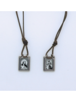 Brazilian Scapular, metal on cord