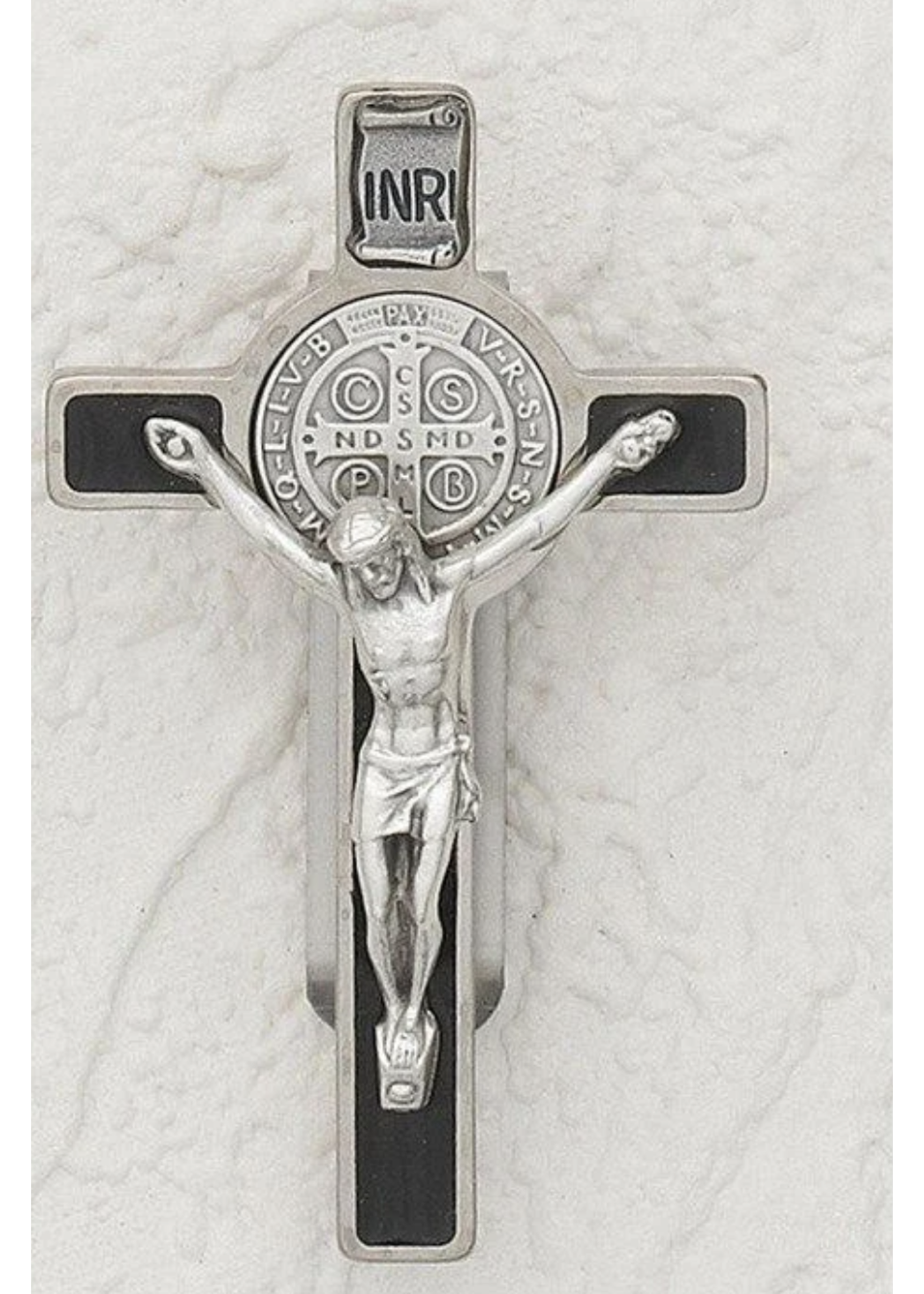 St Benedict Cross Auto Visor Clip