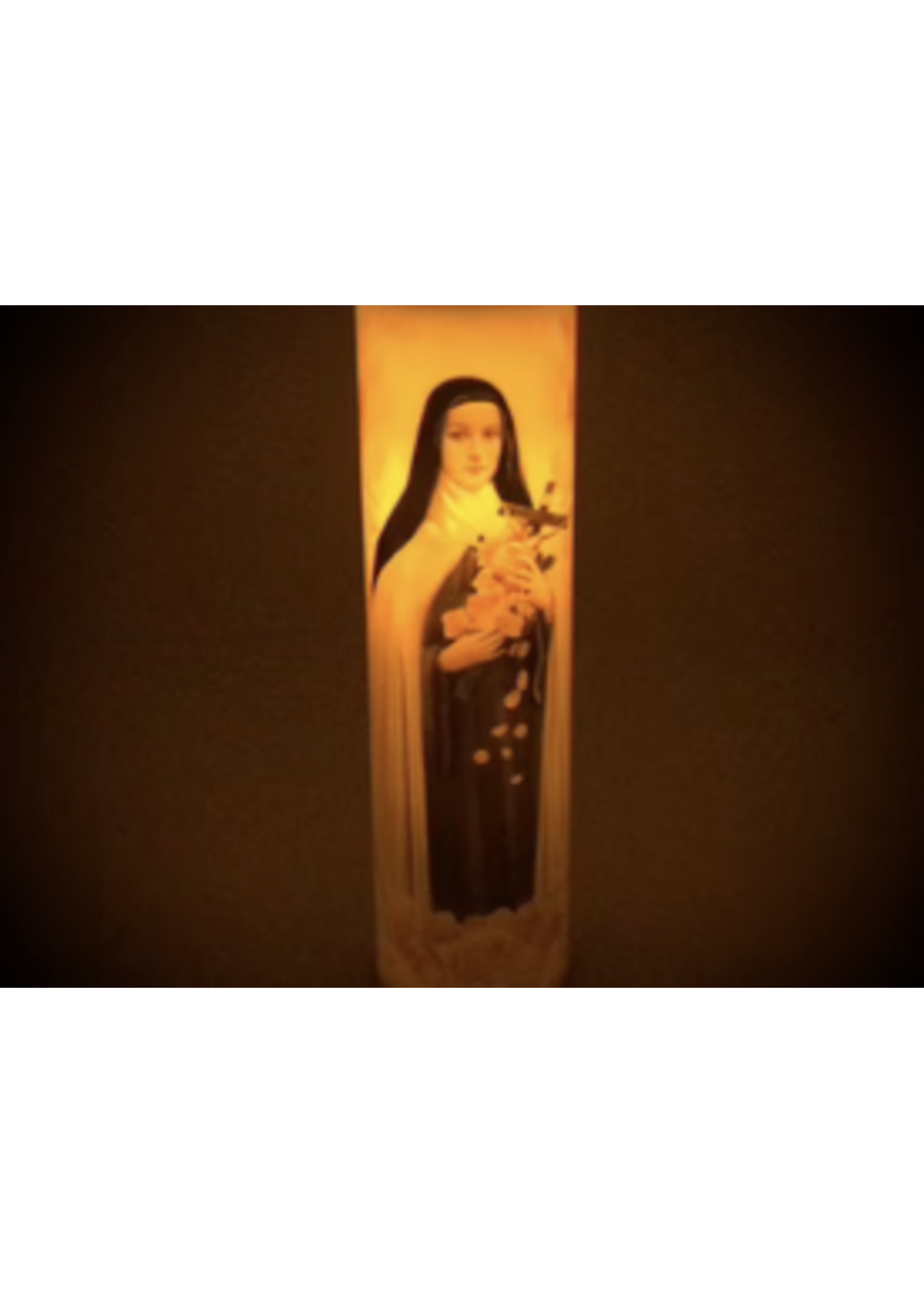 Saint Therese of Lisieux LED Candle Our Lady of Peace Gift Shop