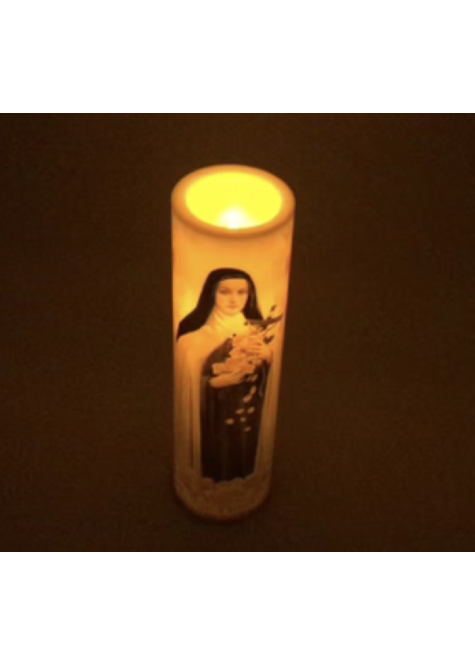 Saint Therese of Lisieux LED Candle Our Lady of Peace Gift Shop