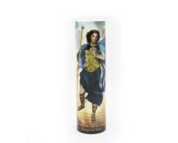 Archangel Raphael LED Candle Our Lady of Peace Gift Shop store