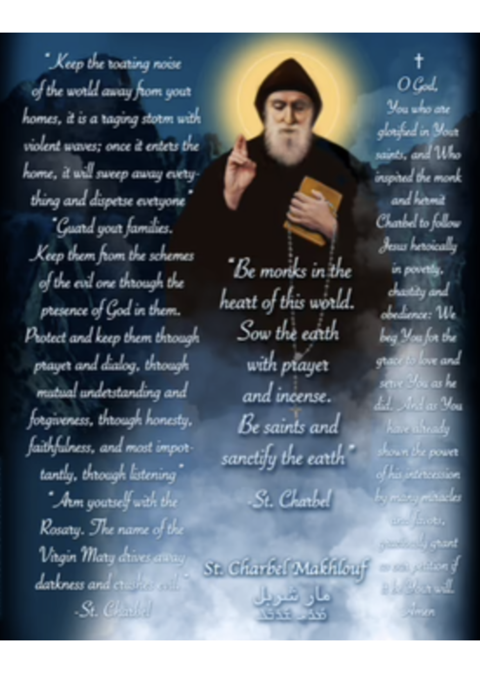 LED Saint Charbel - LED Candle