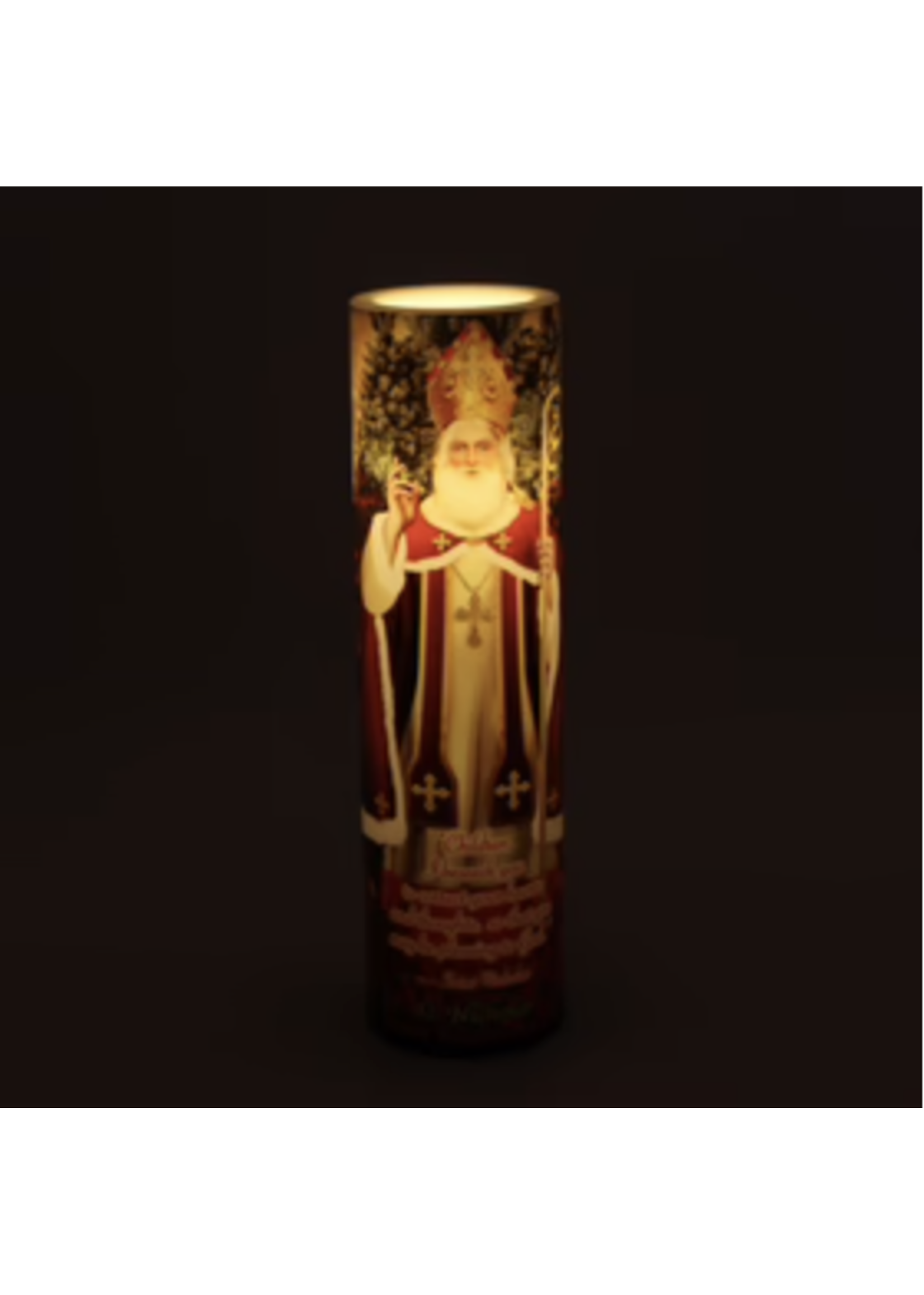 LED Saint Nicholas of Myra - LED Candle