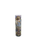 Child Jesus and Mary Hearts - LED Candle