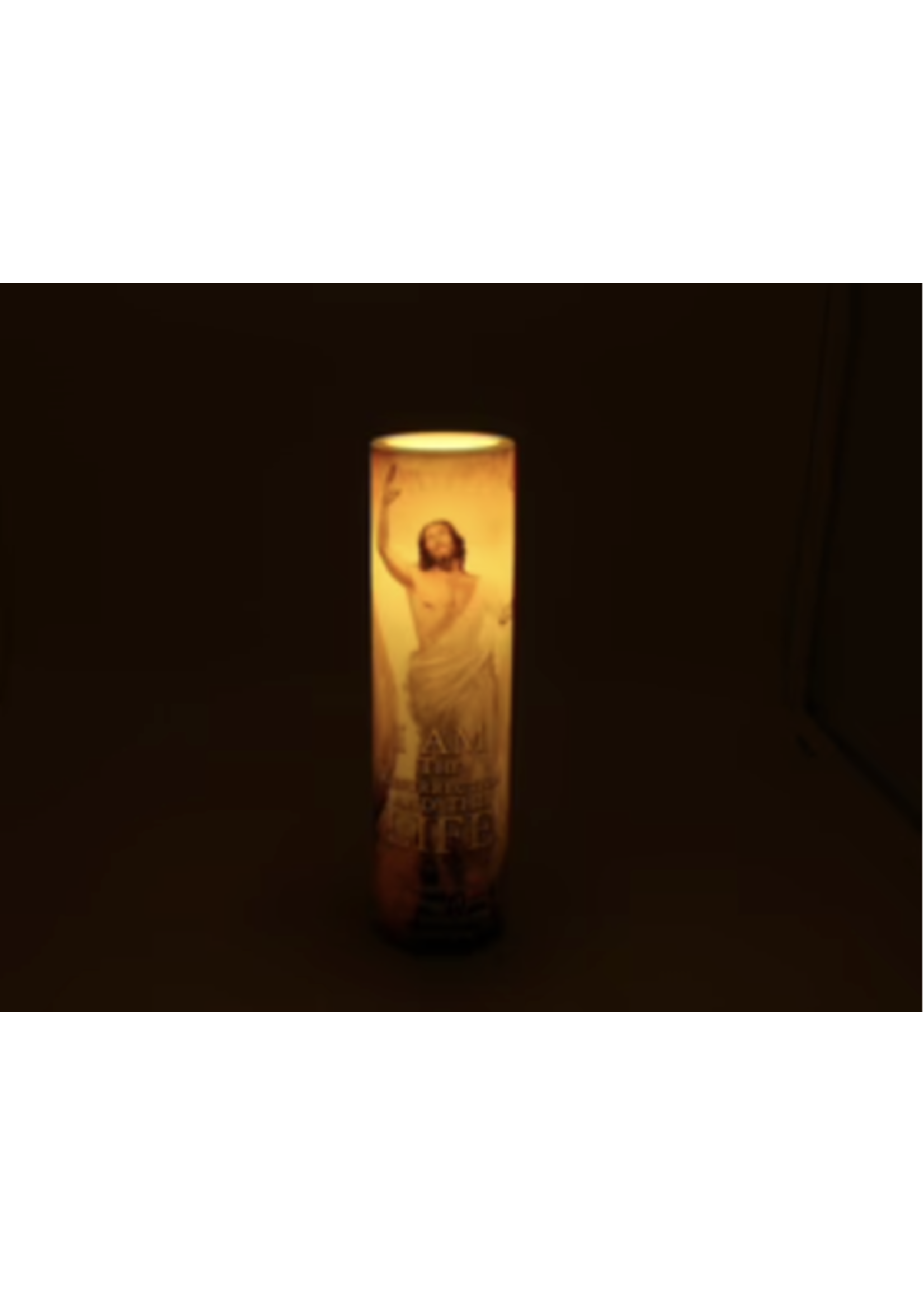 LED I AM the Resurrection - LED Candle