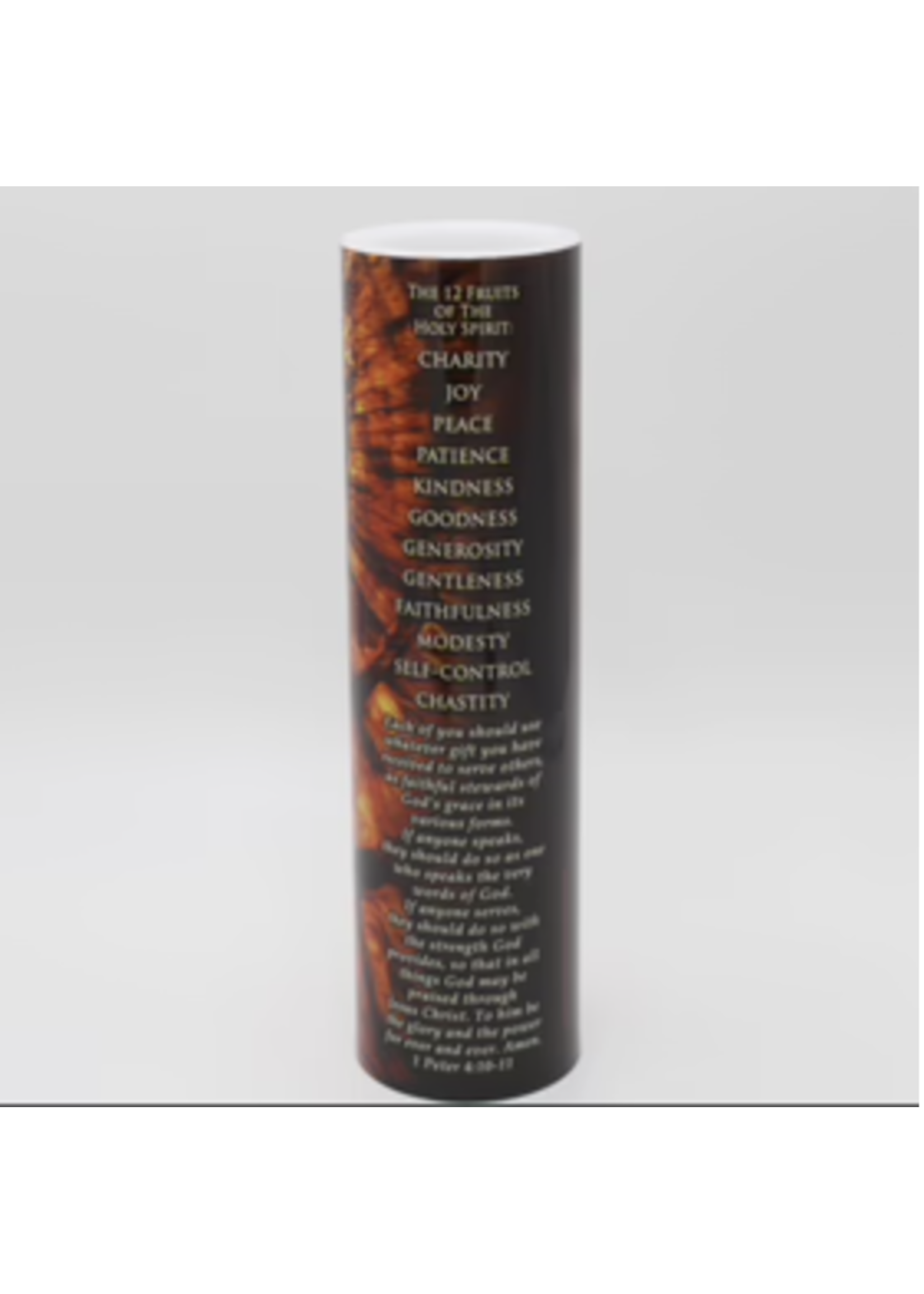 LED Holy Spirit Fire - Confirmation LED Candle