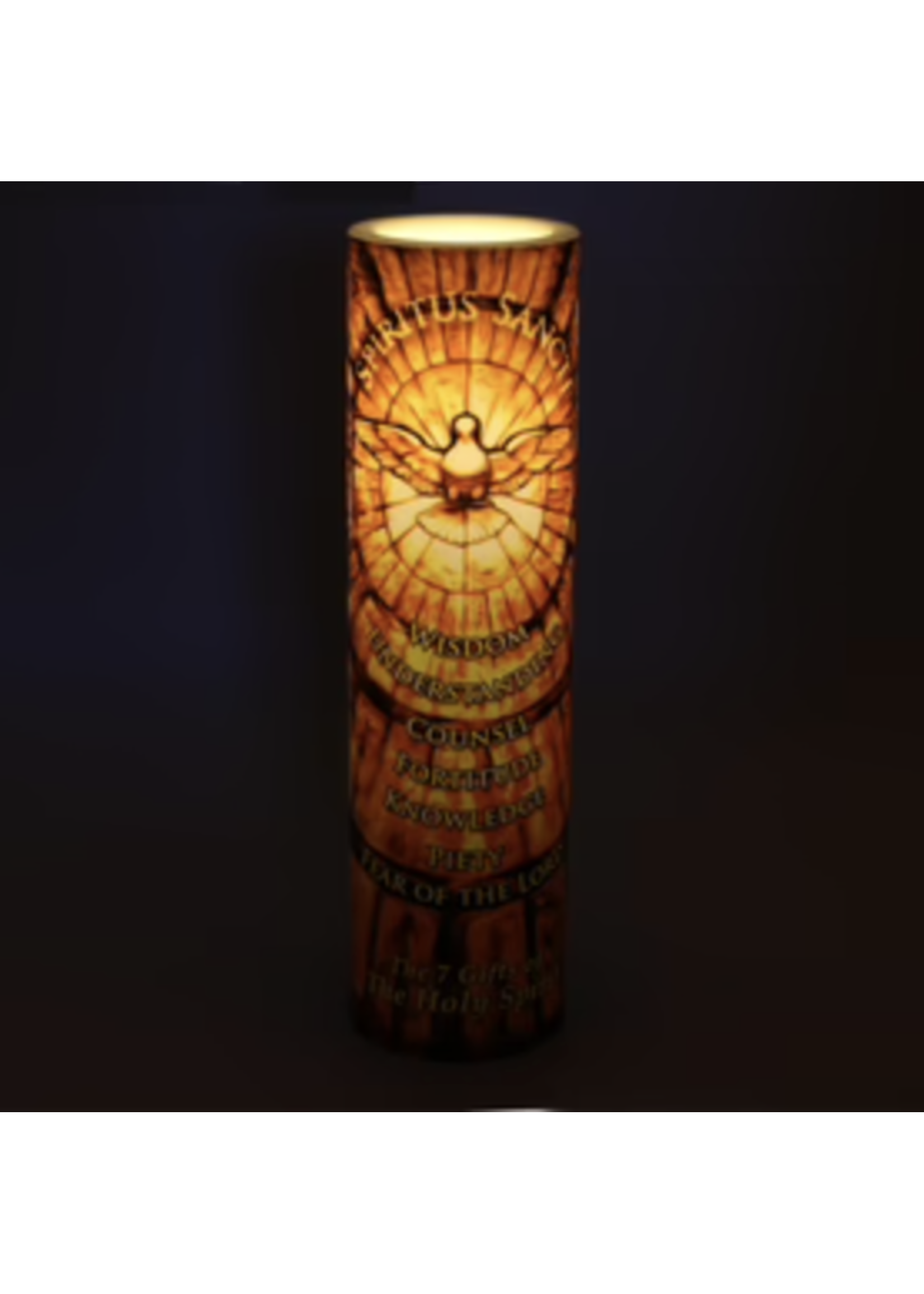 LED Holy Spirit Fire - Confirmation LED Candle
