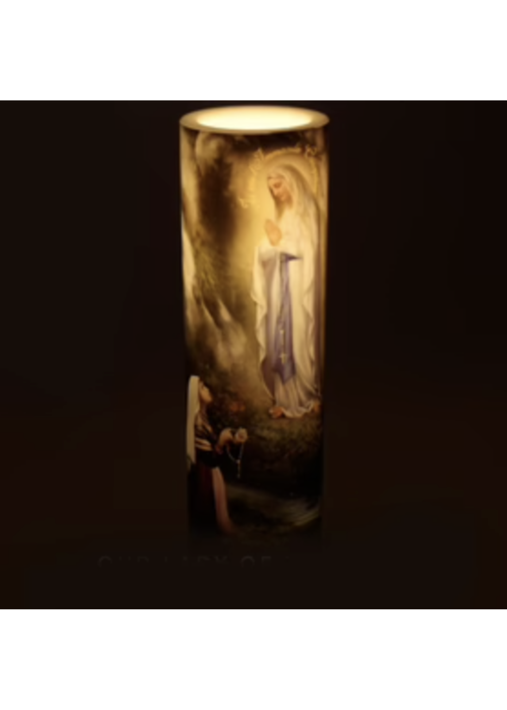 Our Lady of Lourdes - LED Candle