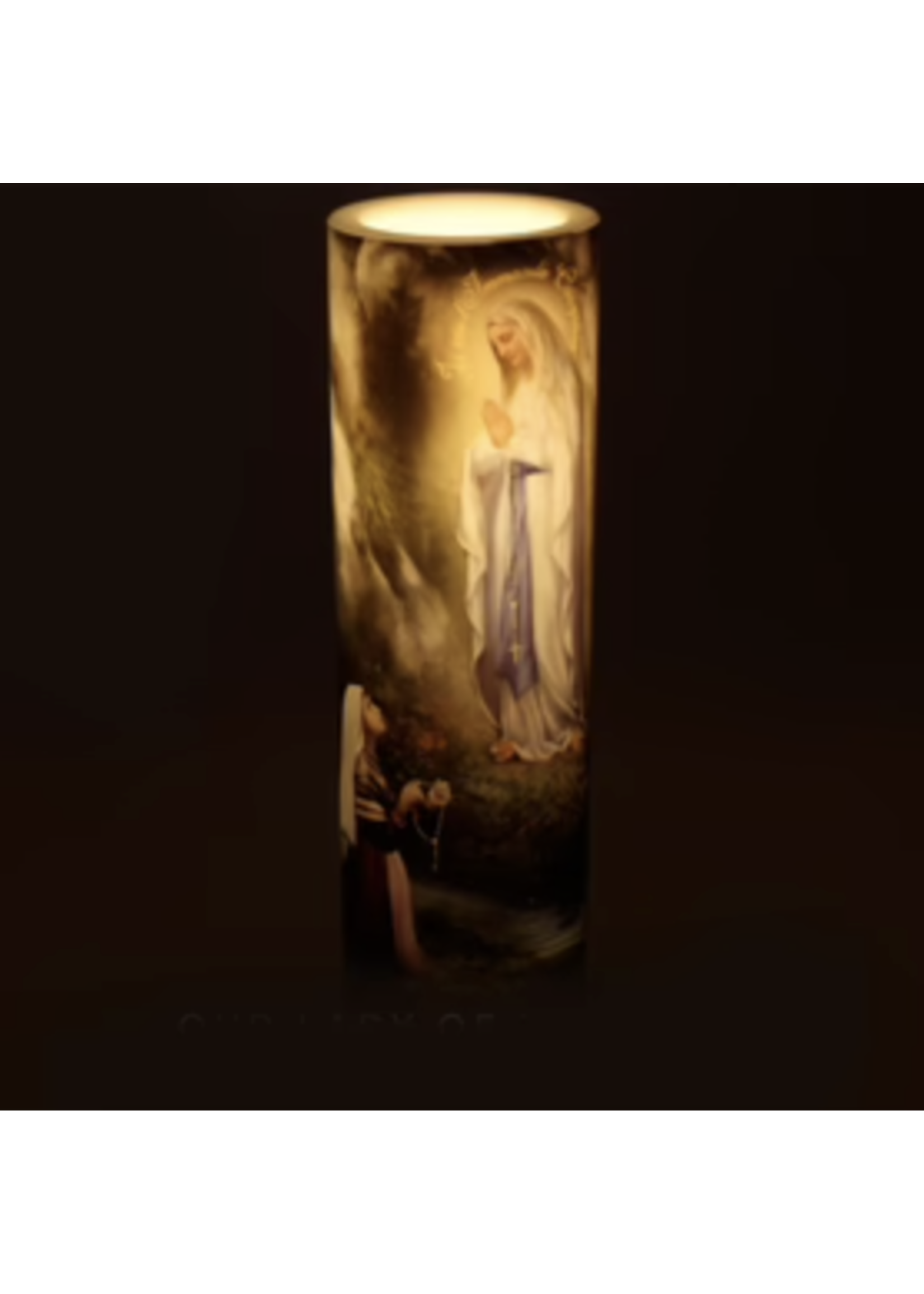 Our Lady of Lourdes LED Candle Our Lady of Peace Gift Shop store