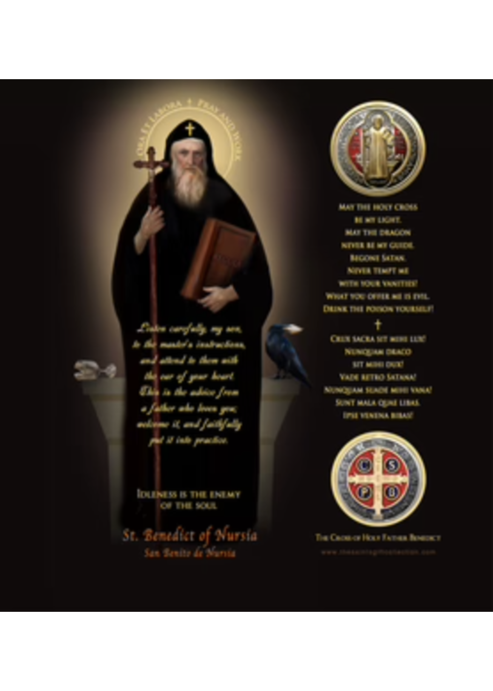 LED Saint Benedict - LED Candle