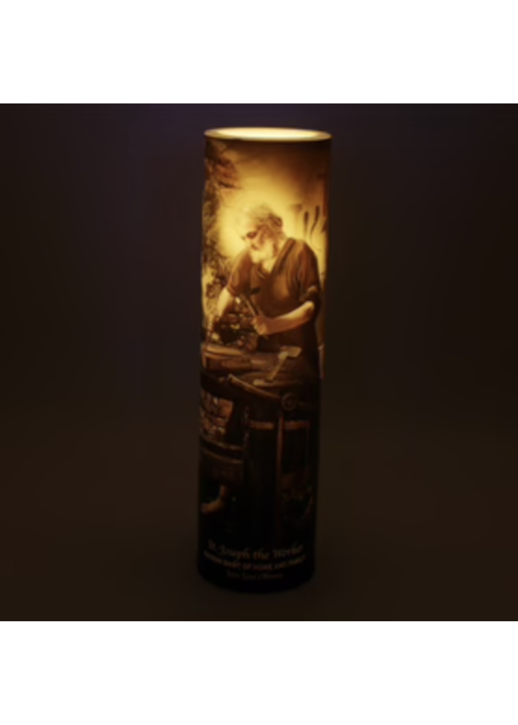 LED Saint Joseph the Worker - LED Candle