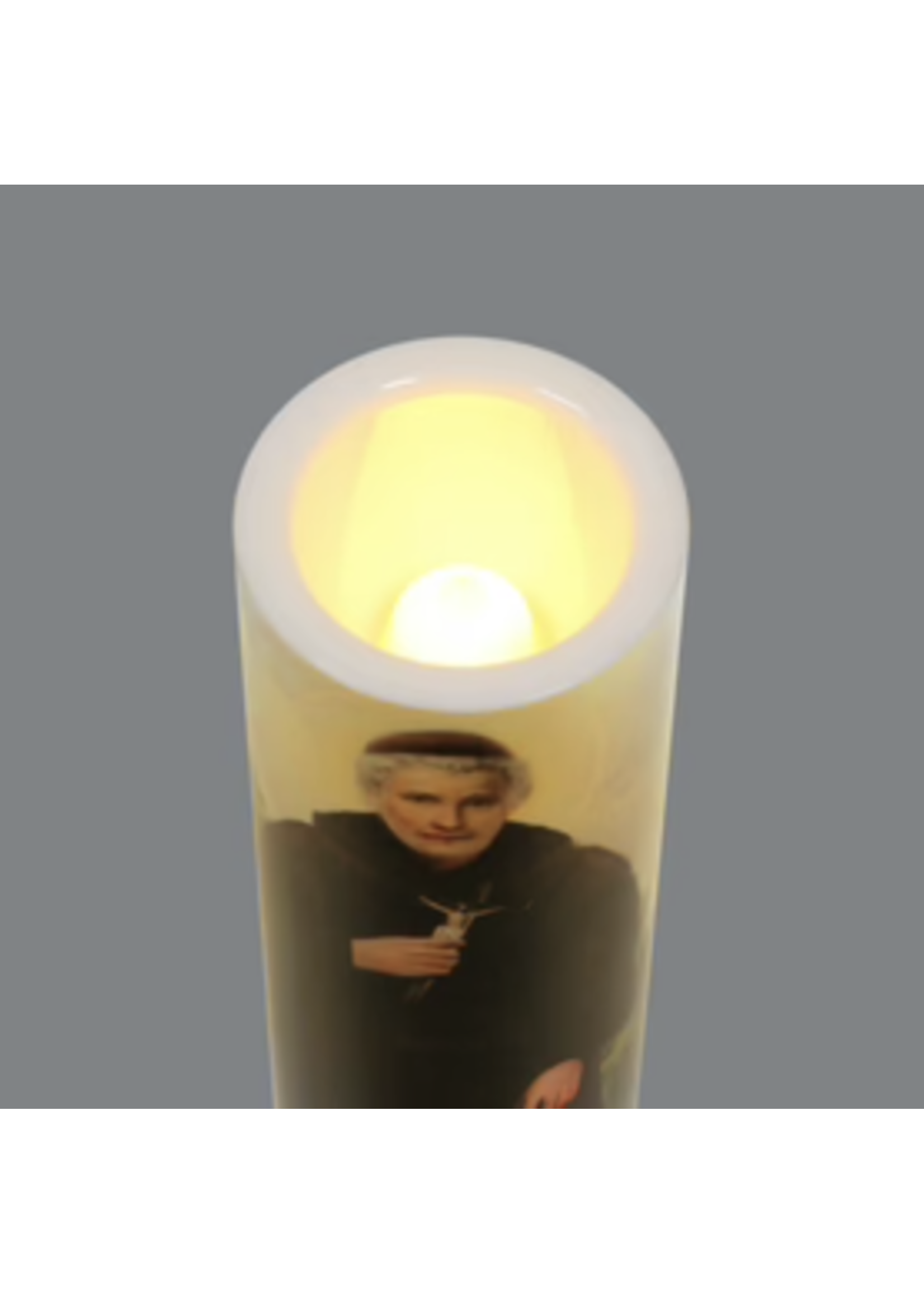 LED St Peregrine, Patron of Cancer Patients - LED Candle