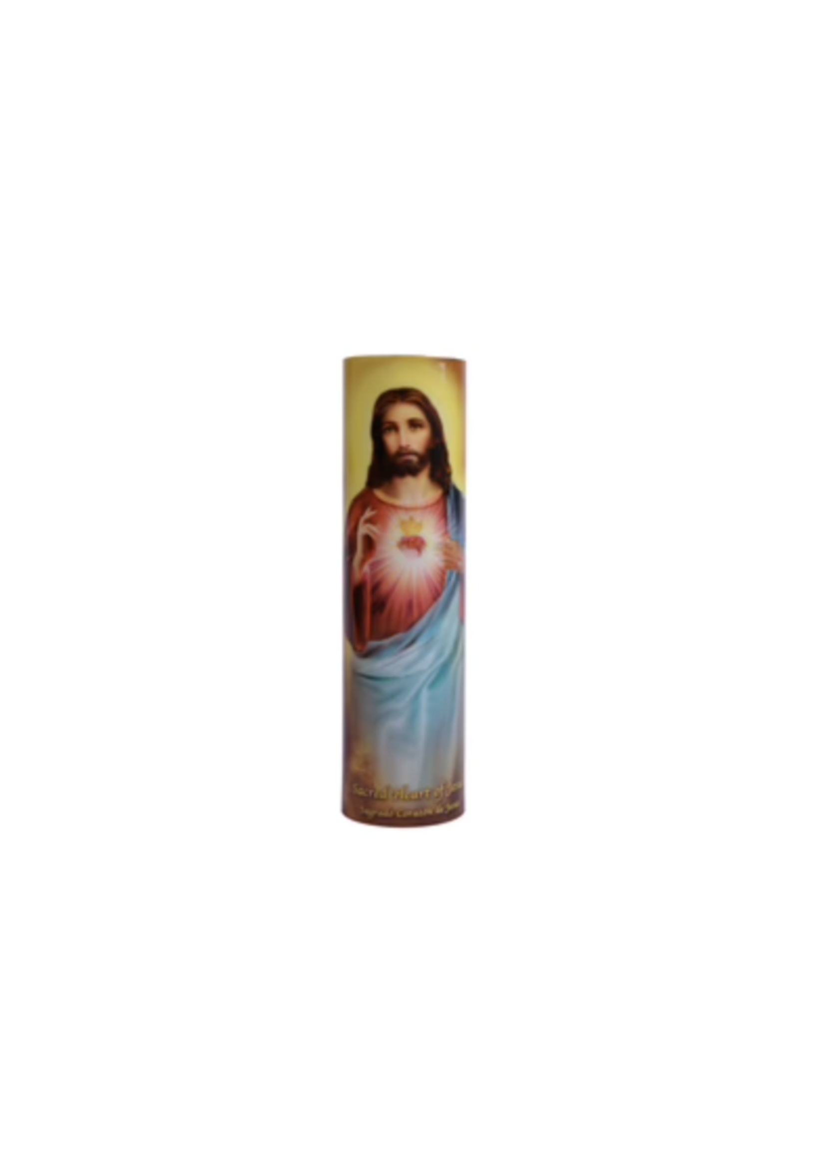 LED Sacred Heart of Jesus 1- LED Candle