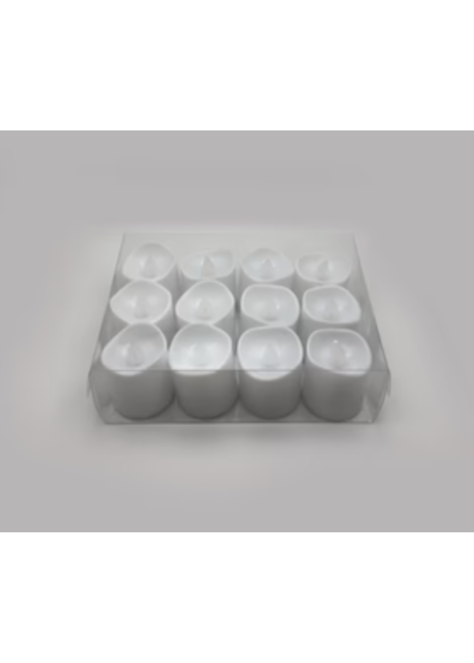 White LED Votive Candles - 12