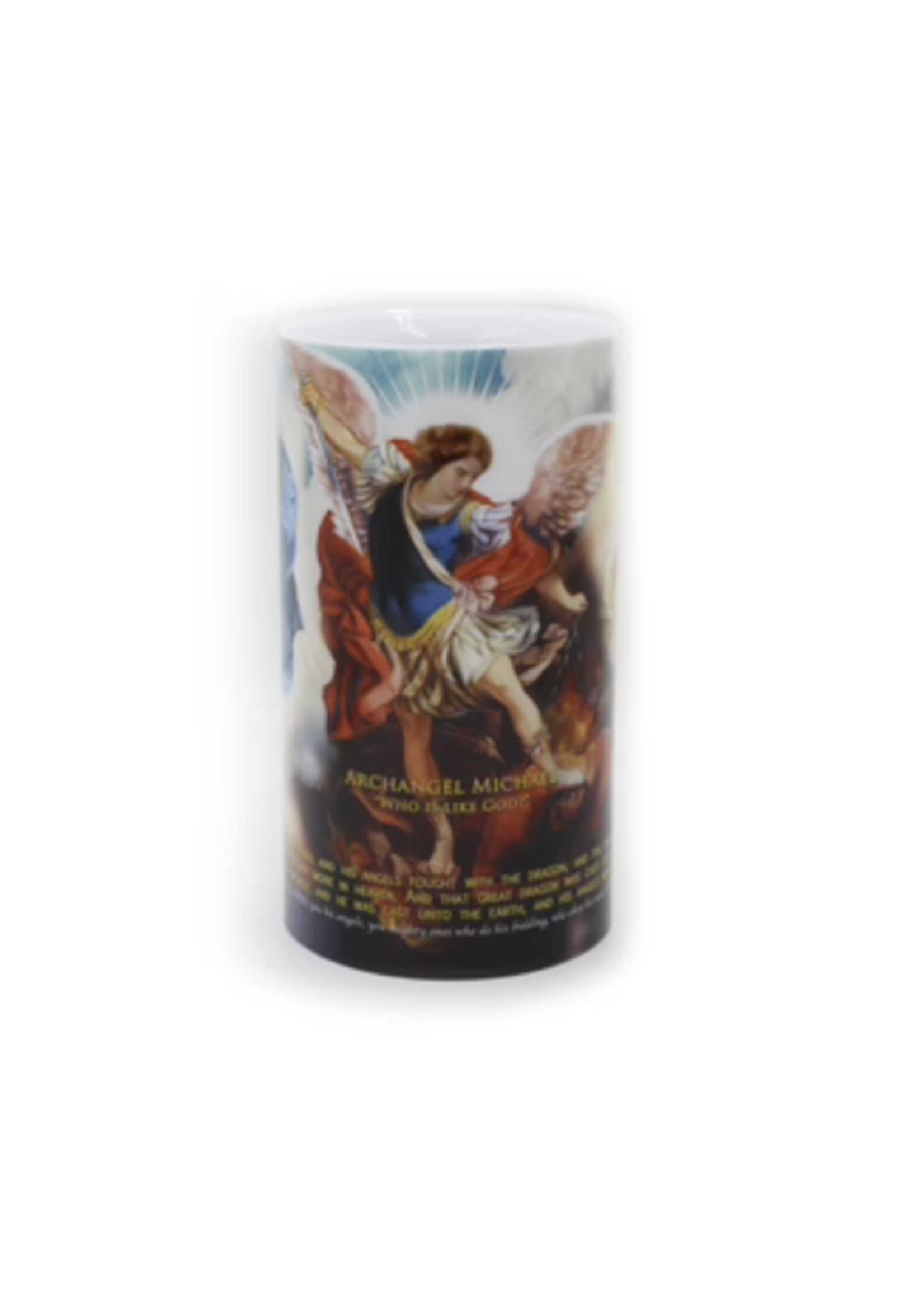 LED Three Archangels -  4x7 LED Candle