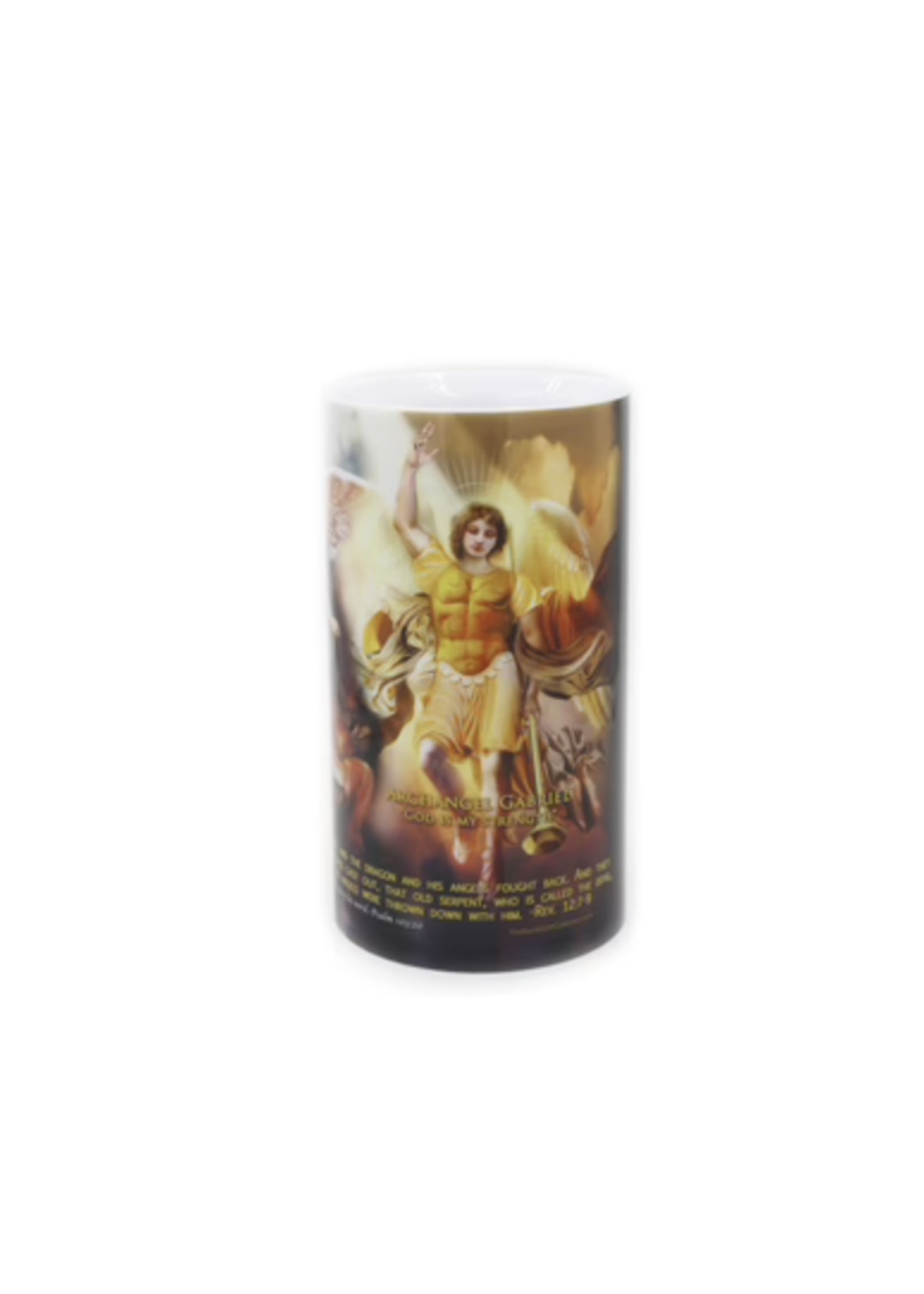 LED Three Archangels -  4x7 LED Candle