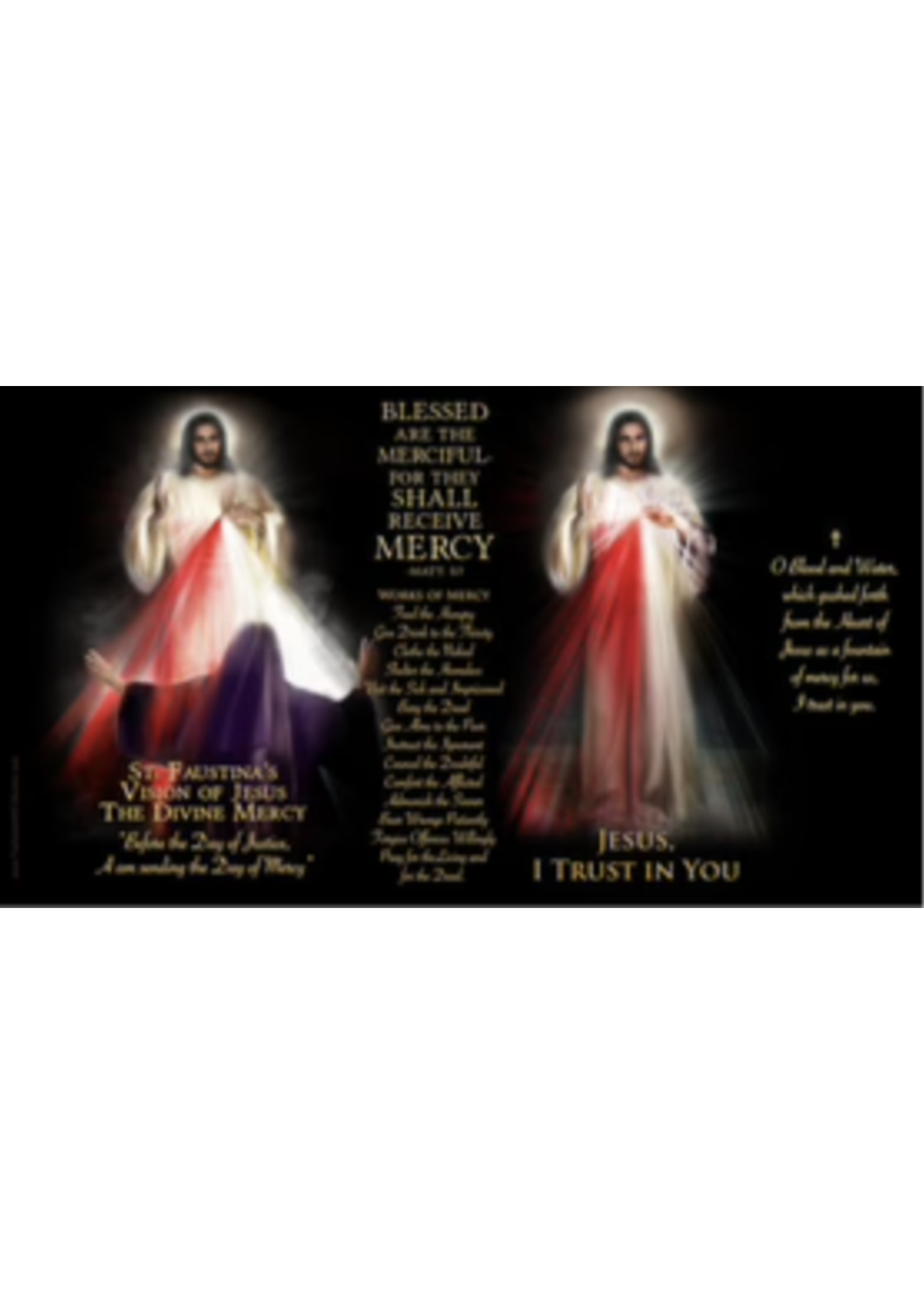 Divine Mercy - 4 x 7 LED Candle