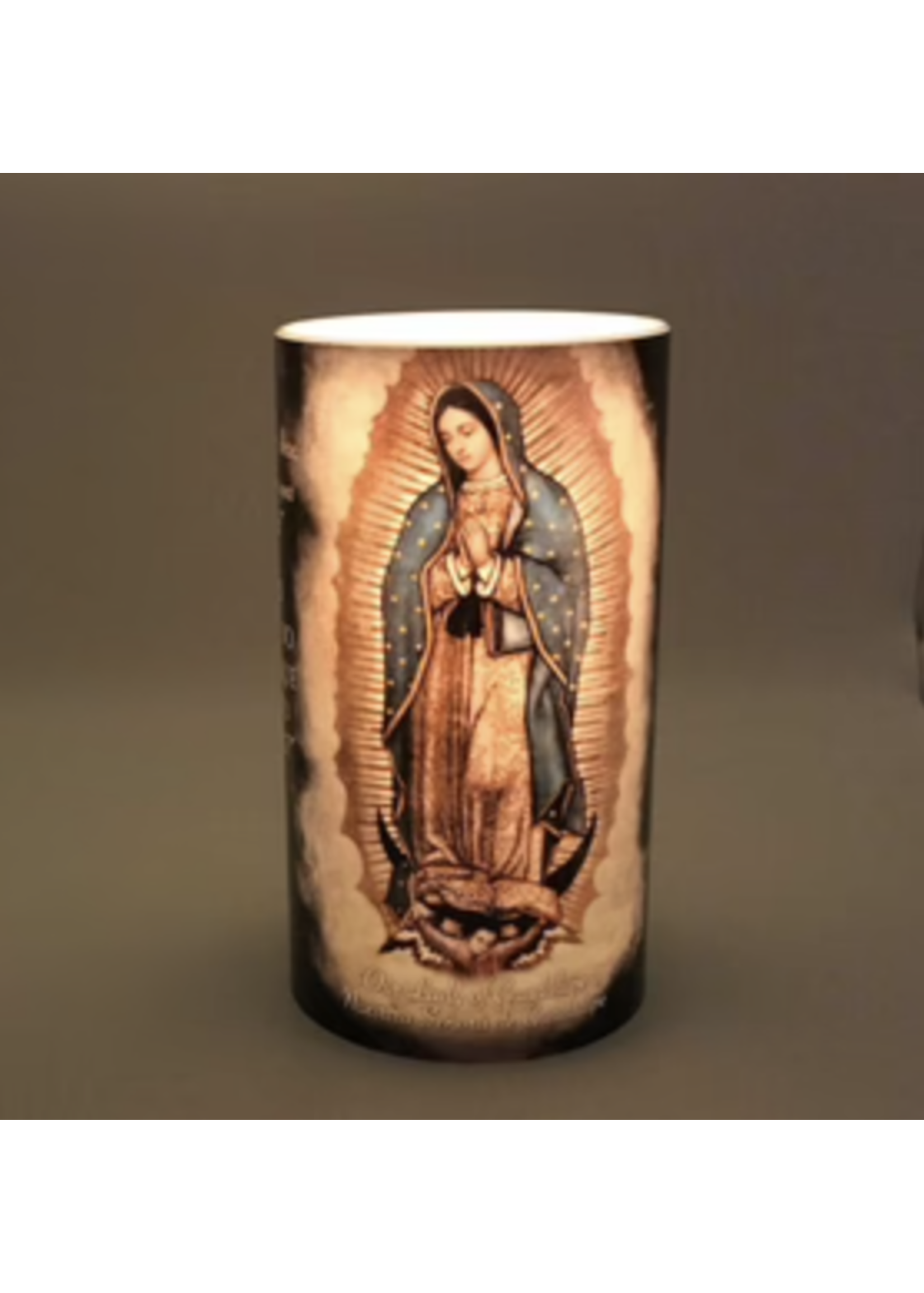 Our Lady of Guadalupe - 4 x 7 LED Candle