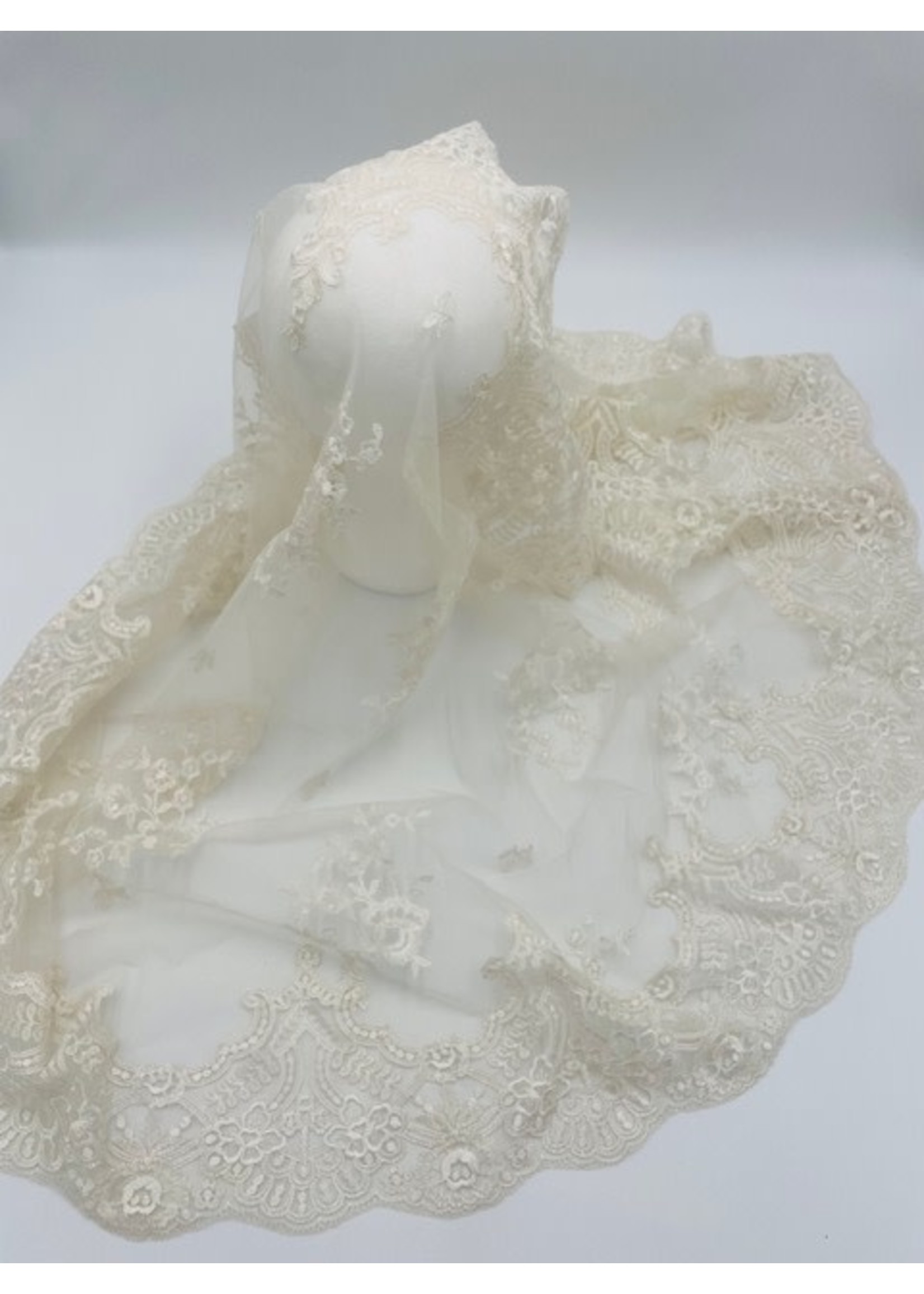 Ivory Jenny Half Circle Veil