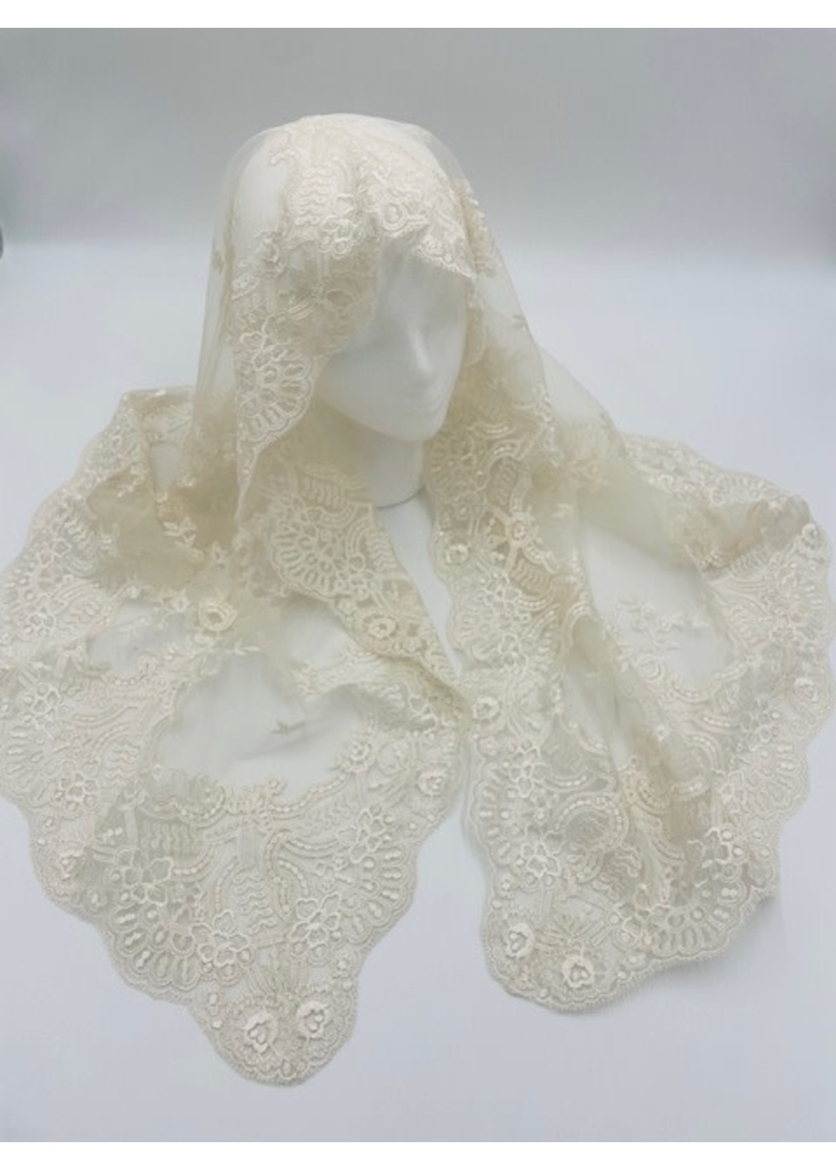 Ivory Jenny Half Circle Veil